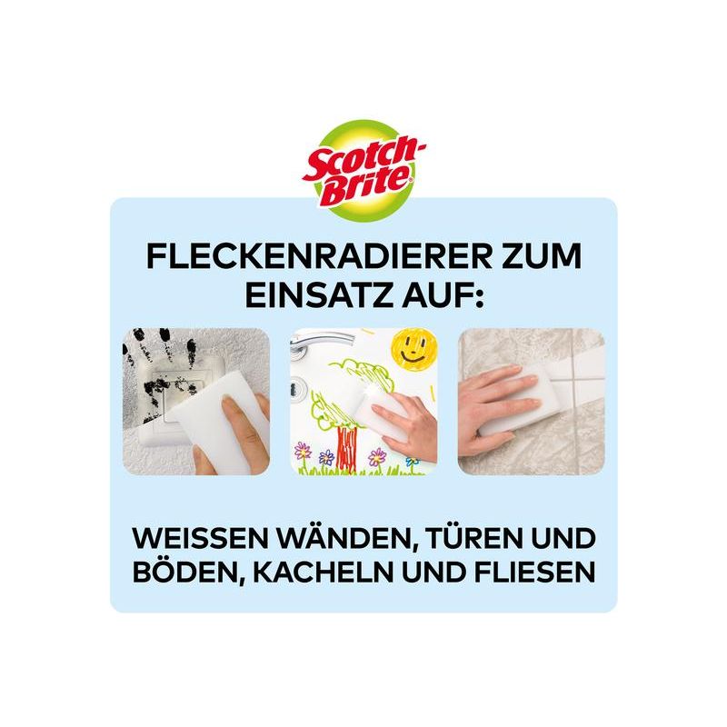 Effektiver Fleckenradierer für hartnäckige Verschmutzungen auf verschiedenen Oberflächen