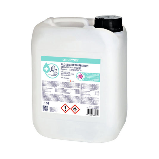 Martec Handdesinfektionsmittel mit Aloe-Extrakt 5l – Händedesinfektion