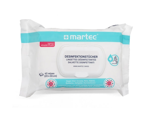 Martec Desinfektionstuch mit Aloe Vera Maxi – Desinfektionstücher