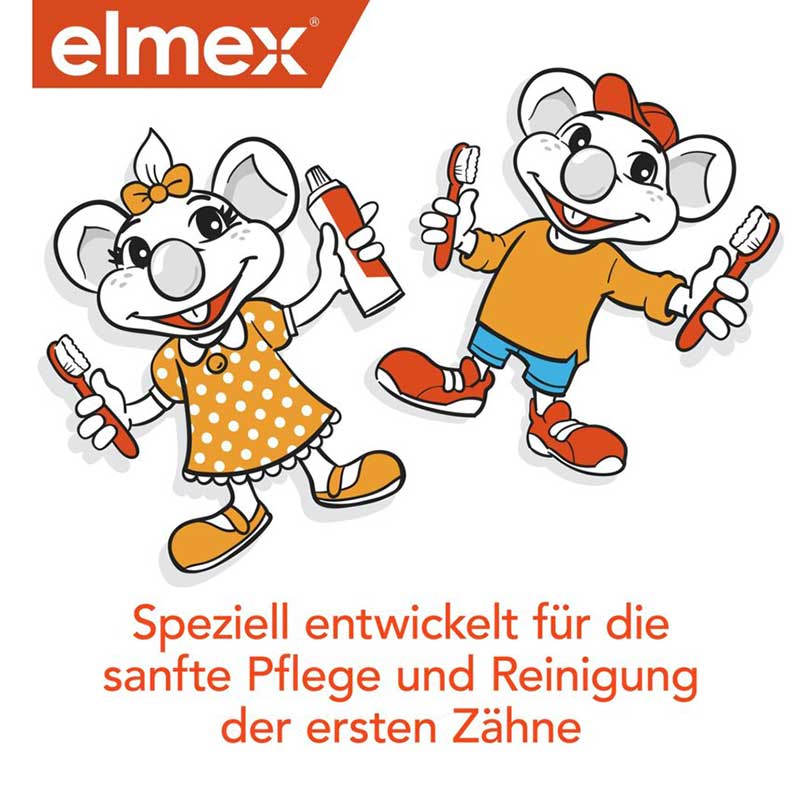 Sanfte Zahnbürste für Babys, ideal für den ersten Zahnputzversuch und den Lernprozess