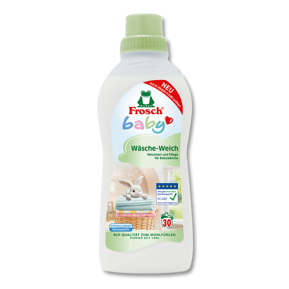 Frosch Baby Wäsche-Weich – milder Weichspüler, auch für Allergiker geeignet