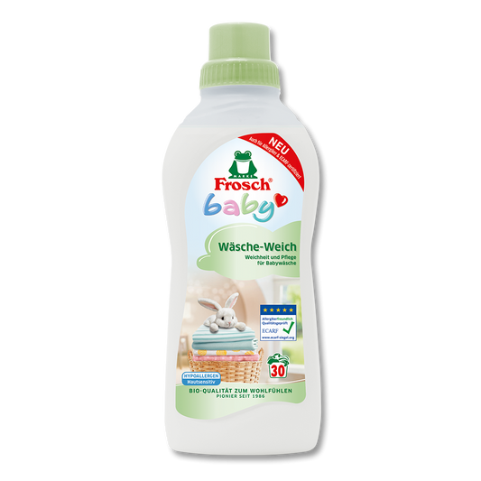 Frosch Baby Wäsche-Weich – milder Weichspüler, auch für Allergiker geeignet