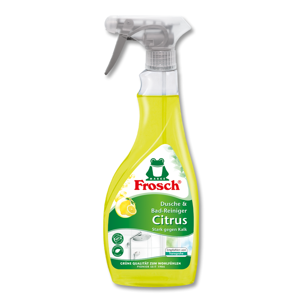Natürlicher Badreiniger mit Zitrusduft, ideal für die gründliche Reinigung von Dusche und Bad