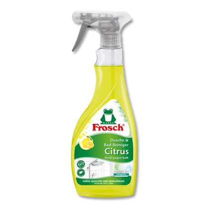 Natürlicher Badreiniger mit Zitrusduft, ideal für die gründliche Reinigung von Dusche und Bad