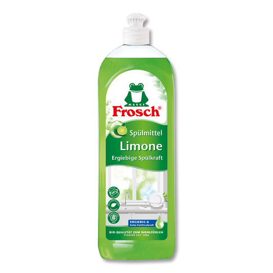 Kraftvolles Spülmittel mit natürlichem Zitronenduft. Effektiv gegen Fett und schonend zur Haut. Jetzt bei Kitabedarf.ch bestellen!