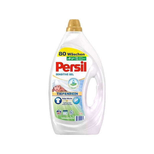 Persil Flüssigwaschmittel Gel Sensitive 3600 ml – Grossflasche für empfindliche Haut, geeignet für Kinderwäsche in Kitas und Haushalten